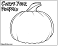 Carve Your Pumpkin Coloring Sheet