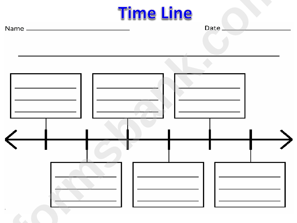 Blank Time Line Template