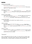 Holy Bible Worksheet - Gentleness - With Answers