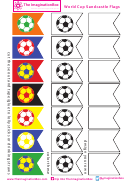 World Cup Sandcastle Flags Template