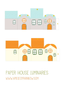 Multicolor Paper House Templates