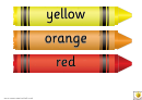 Color Pencil Classroom Poster Template Printable pdf