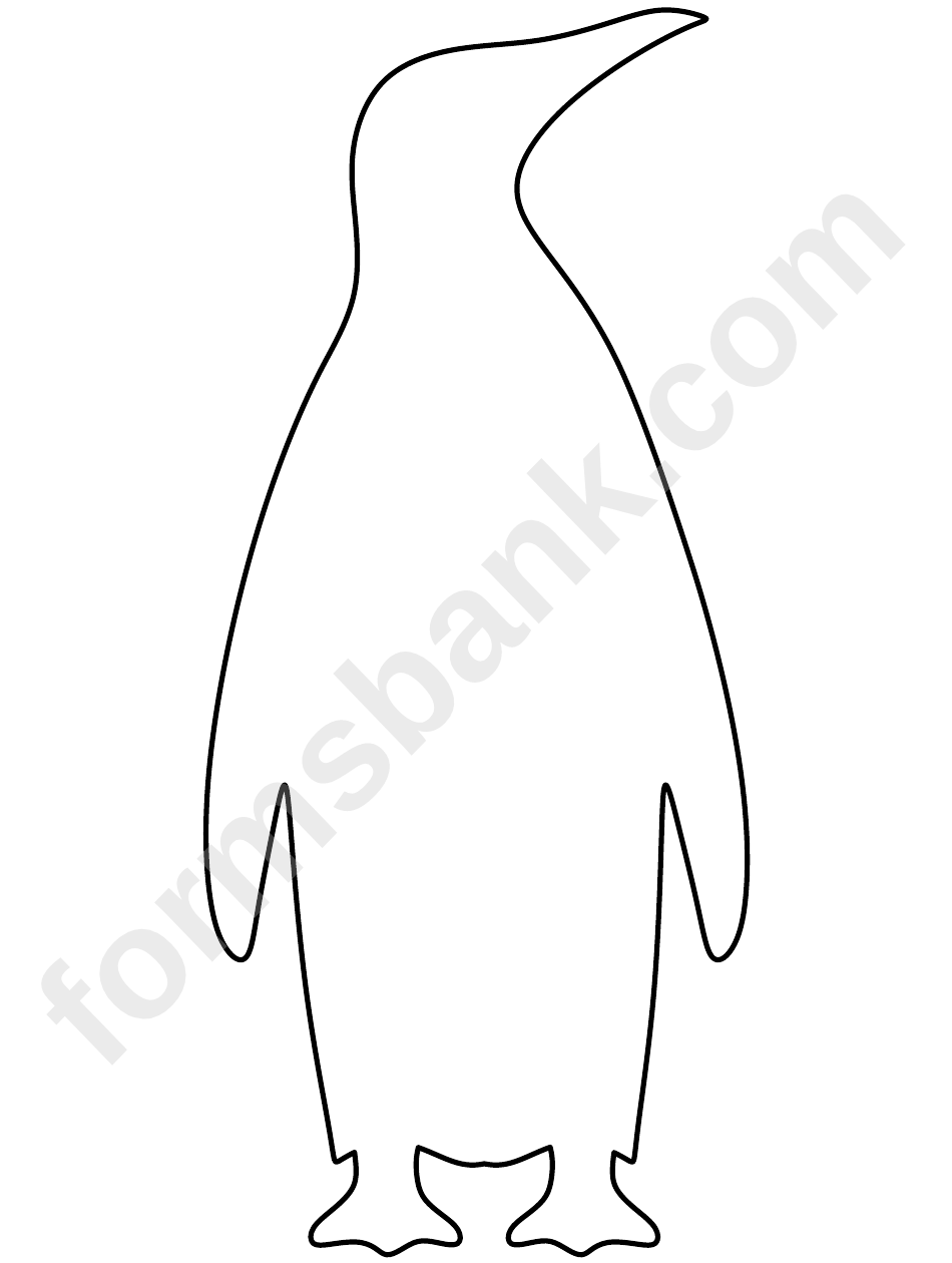 Penguin Silhouette Template
