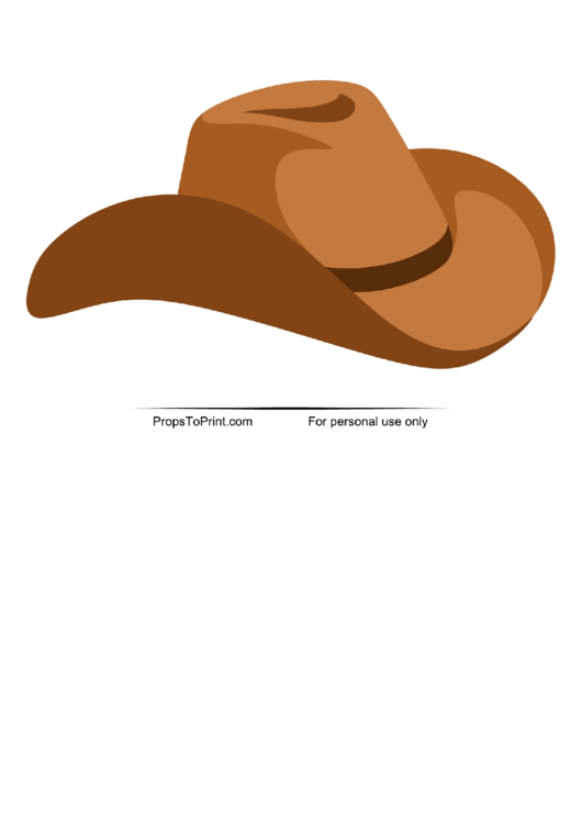 Free Printable Cowboy Hat Template