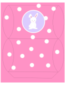 Easter Basket Template - Pink With Bunny