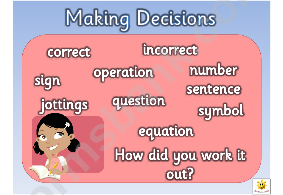 Making Decisions Poster Template Set