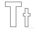 Letter T Template
