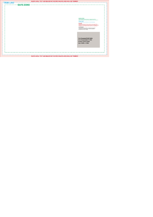 5.5x2.75 Event Ticket Template Printable pdf