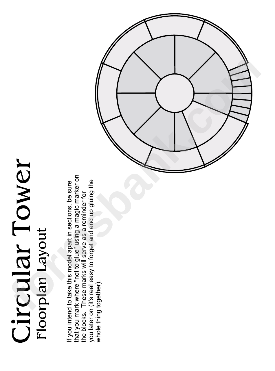 Circular Tower Paper Models