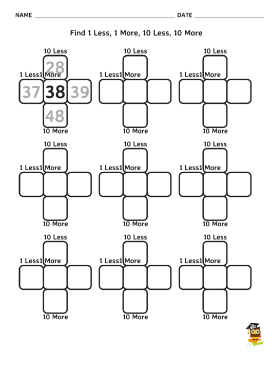 More Or Less Kindergarten Math Worksheet Template Printable pdf