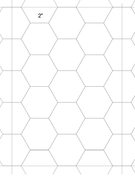 2 Inch Hexagon Graph Paper Printable pdf