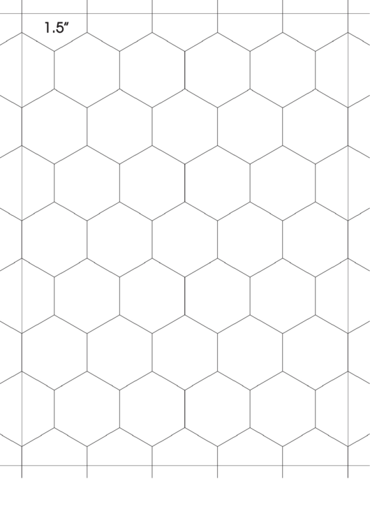1.5 Inch Hexagon Graph Paper Printable pdf