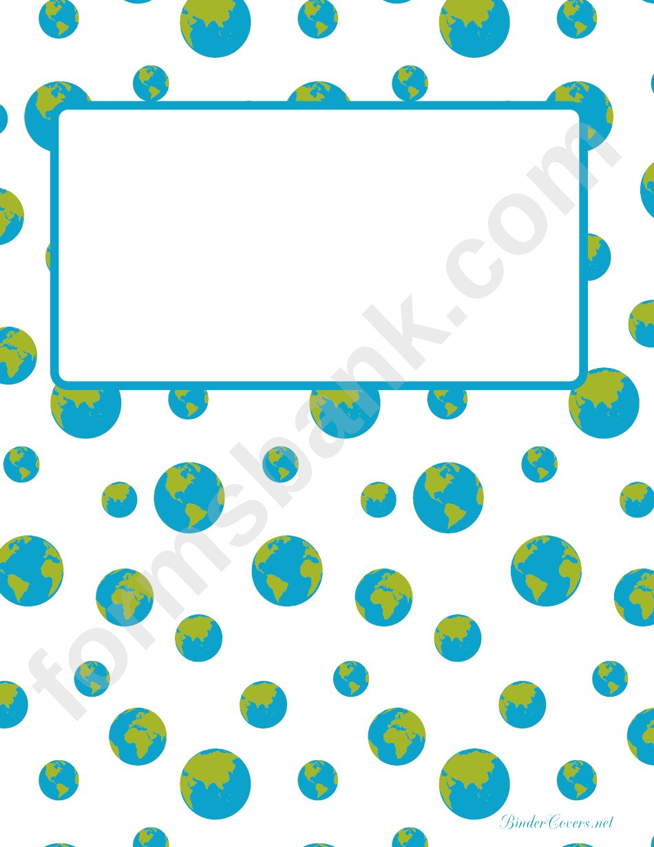 Little Earth Binder Cover Template