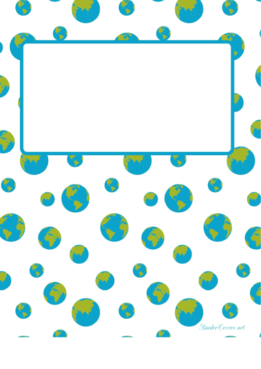Little Earth Binder Cover Template