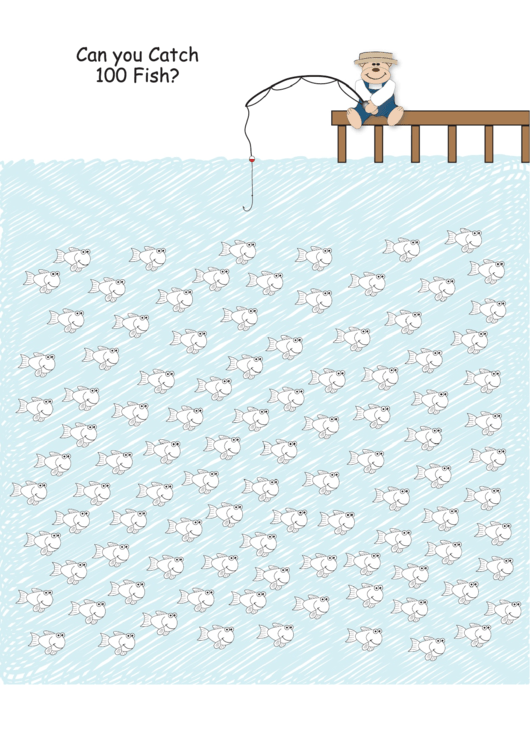 Fish Counting Activity Sheet Printable pdf