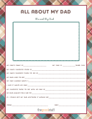 All About My Dad/grandpa Questionnaire Template