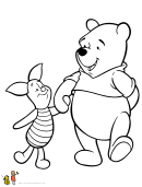 Winnie The Pooh Day Coloring Sheet