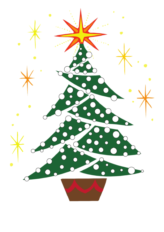 Counting Christmas Tree Kids Activity Sheets Printable pdf