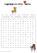 Valentines Word Search Puzzle Template