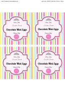 Chocolate Mini Eggs Sweet Jar Labels Template