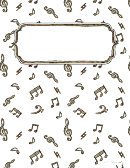 Music Doodle Binder Cover Template