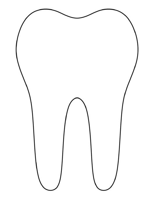 Tooth Template printable pdf download