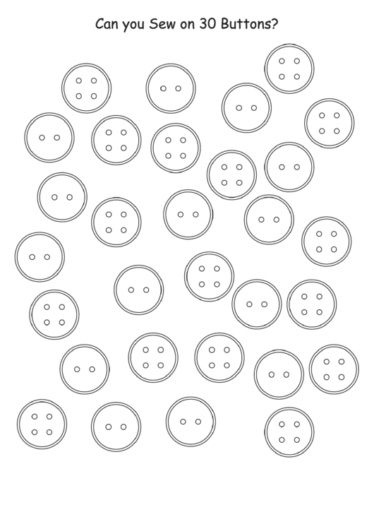 Buttons Counting Activity Sheet