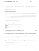 Latin Language Worksheet Template - Third Grade Printable pdf
