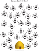 Bees Counting Activity Sheet