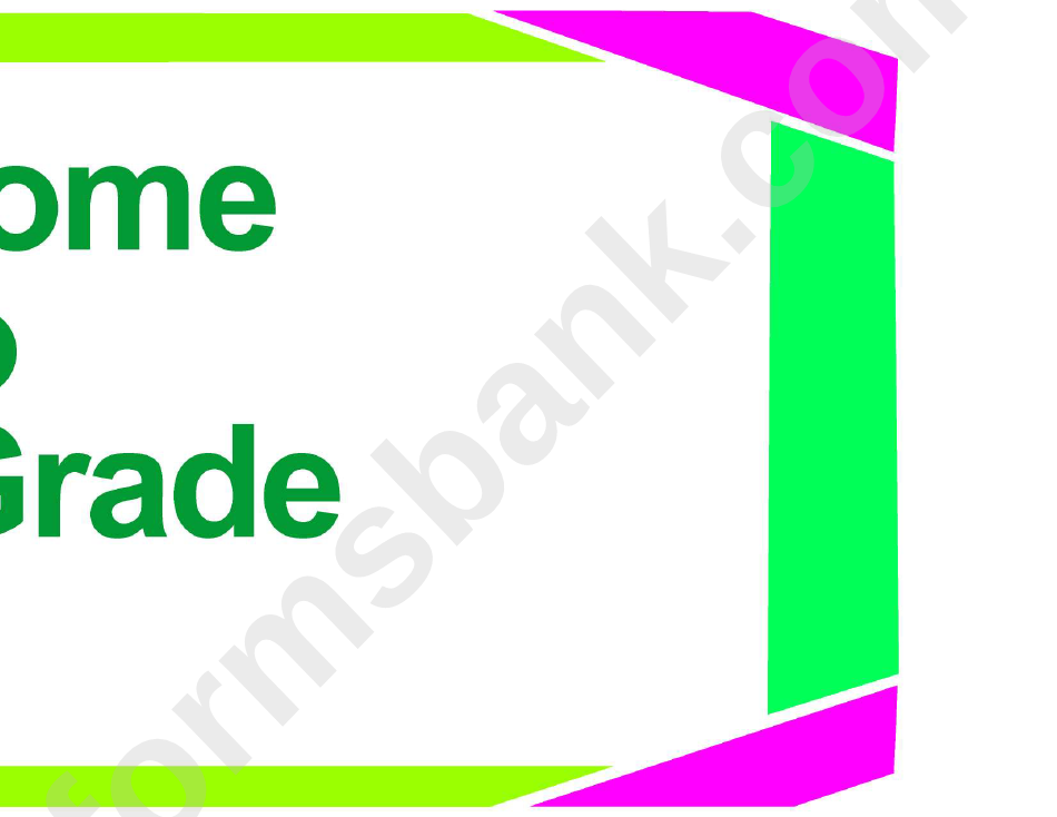 A3 Welcome To 5th Grade Classroom Poster Template