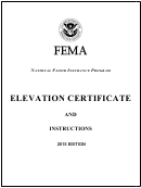 Fema Form 086-0-33 - Elevation Certificate