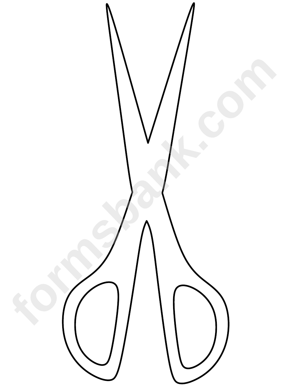 Big Scissors Template