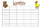 Honesty Reward Chart - Bear/duck