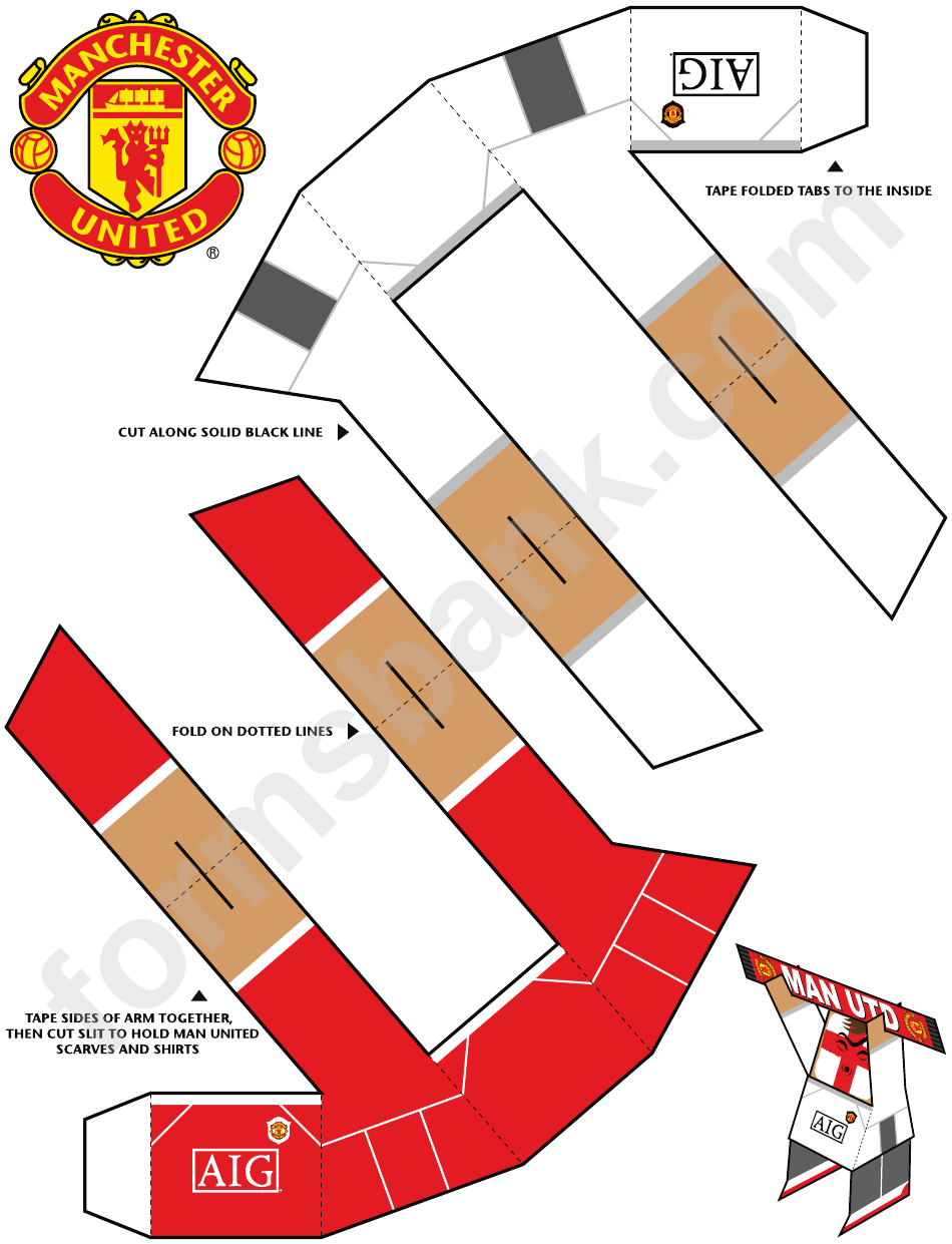 Manchester United Foldable Templates