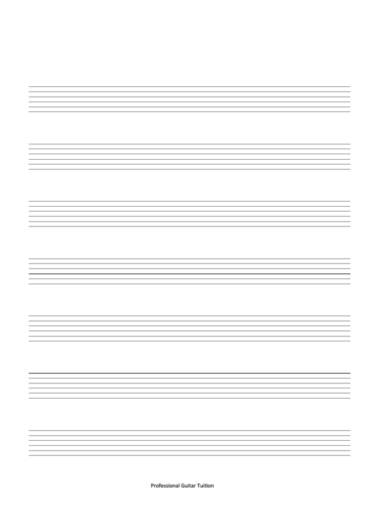Blank 8 Lines Guitar Tab Sheet Printable pdf