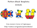 Color Animals Pattern Block Templates
