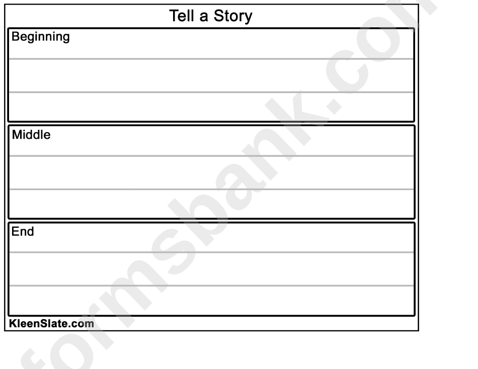 Tell A Story Template