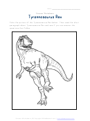 Tyrannosaurus Rex Educational Coloring Sheet