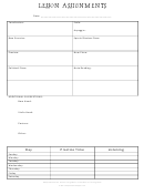 Violin Lesson Assignments With Music Practice Log