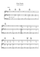 Fais Dodo French Traditional Sheet Music Printable pdf