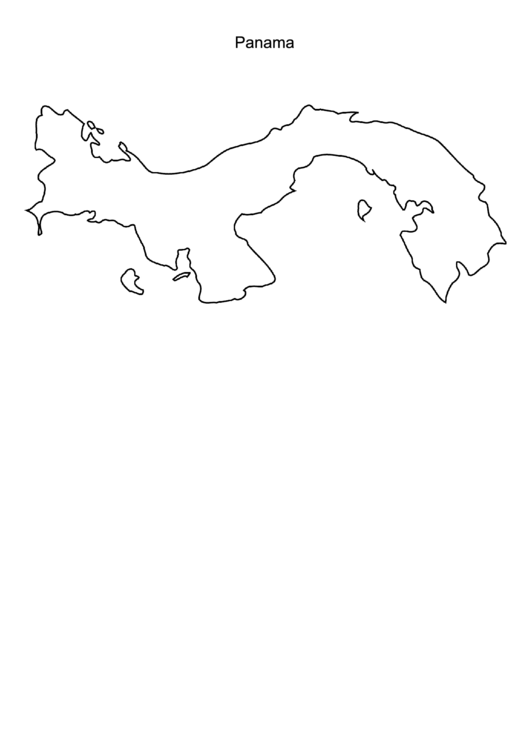 Panama Map Template Printable pdf