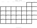 Adar 5775 - 2015 Jewish Calendar Template