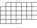 May 2017 Jewish Calendar Template
