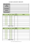 In-home Caregiver Timesheet