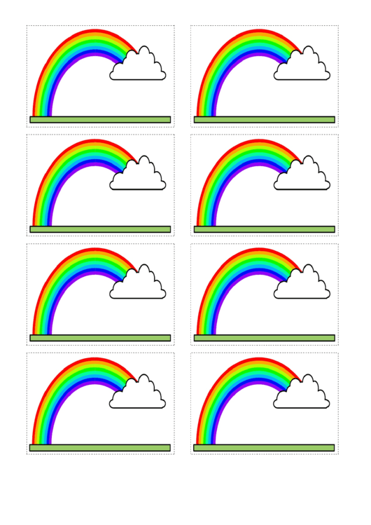 Rainbow Name Tag Template Printable pdf