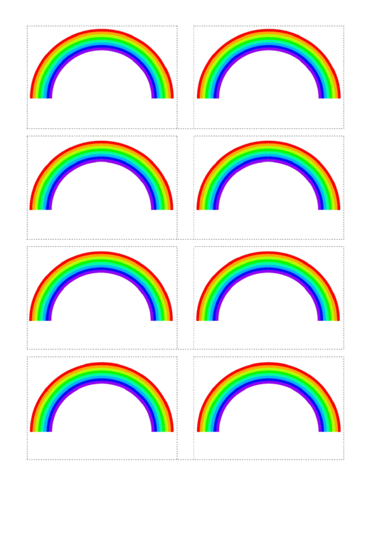 Color Rainbow Name Tag Template Printable pdf