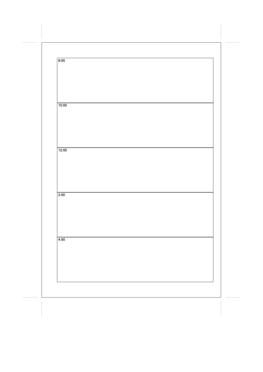 A5 Organizer Daily Planner Template - Day On A Page - Right Printable pdf