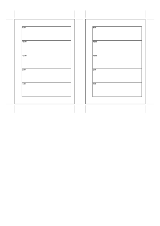 A6 Organizer Daily Planner Template - Day On A Page - Right Printable pdf