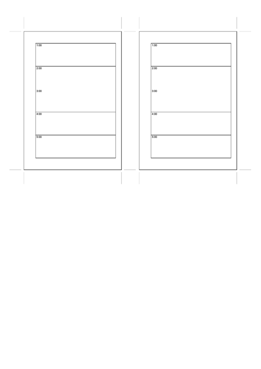 A6 Organizer Daily Planner - Day On Two Pages Printable pdf