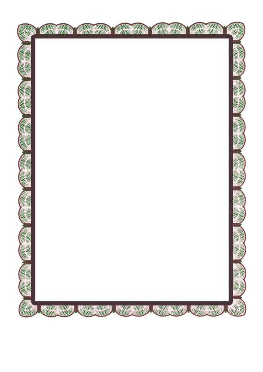 Green Red Lace Border Printable pdf